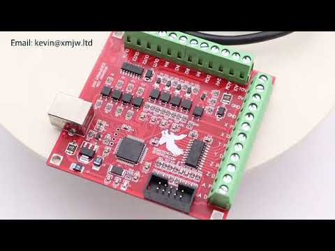 CNC USB MACH3 100Khz Breakout Board 4 Axis Interface Drive Motion Controller + 4pcs TB6600 Nema 23 N