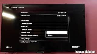 Sony Bravia Software Update Using USB Smart TV