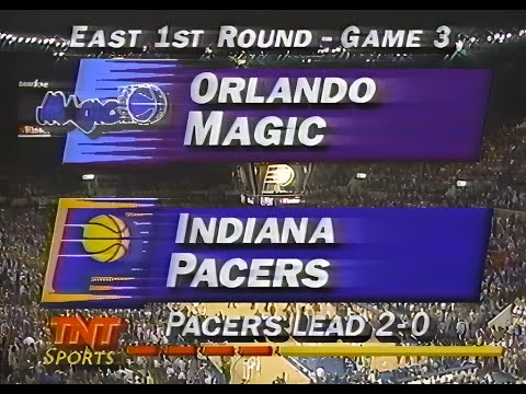 Magic @ Pacers 1994 NBA Playoffs Game 3 (NBA On TNT)