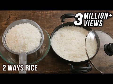 How To Cook Perfect Rice Without Pressure Cooker - 2 Ways Rice Cooking - Easy To Make Rice - Varun