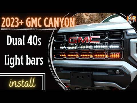 Upgrade Your GMC Canyon (2023-2024) With Two 40in Light Bars Installation | M&R Automotive
