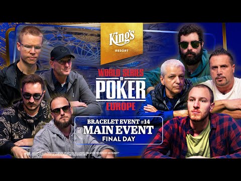 🥇€1,140,000 for 1st 🏆€10,350 WSOPE MAIN EVENT NLH European Championship - Final Table 👑