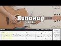 Runaway - AURORA | Fingerstyle Guitar | TAB + Chords + Lyrics