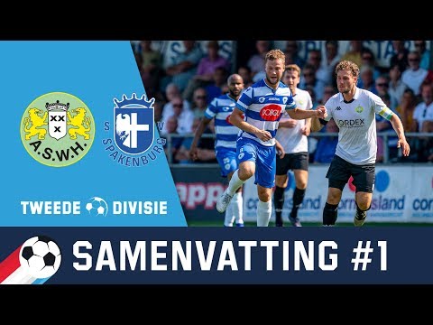 Samenvatting ASWH- SV Spakenburg 24-Augustus-2019 | Tweede Divisie