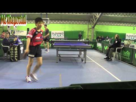 Table Tennis  - Andreas Dilling Vs Tomokazu Harimoto -   (Slovak Junior Open 2015)