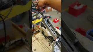 How to repair the miter lock on a Metabo KGS 18 LTX cordless Miter Saw.