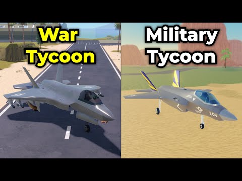 War Tycoon vs Military Tycoon Roblox...