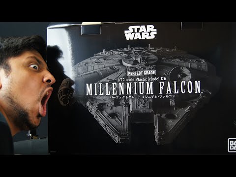 Bandai Star Wars Perfect Grade 1/72 Scale Millennium Falcon 4K UNBOXING