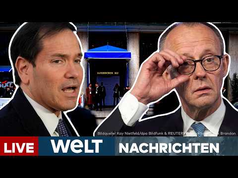 SICHERHEITSKONFERENZ: Merz trifft Rubio – Kanzler hat Liste mit Druckmitteln in petto | LIVE