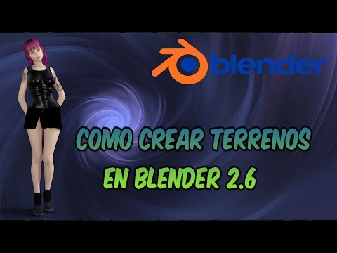 37. Videotutorial de como  crear terrenos en Blender 2.6