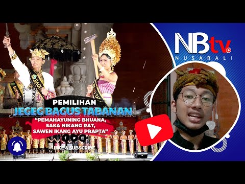 Jegeg Bagus Tabanan 2022, Nobatkan Andrian Sumantri dan Wiranti Primadani Sebagai Pemenang
