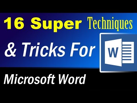 16 super techniques and tricks for Microsoft word that will blow your mind Video