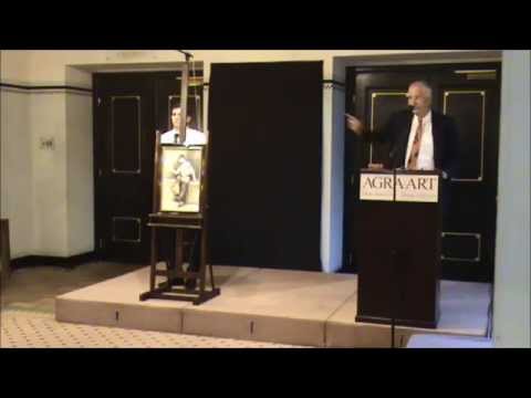 Licytacja obrazu Juliana Fałata, "Dziewczyna z posążkiem"