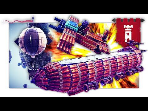 BATTAGLIA AEREA E BASE VOLANTE! - Besiege ITA Migliori Creazioni [SpGioca]