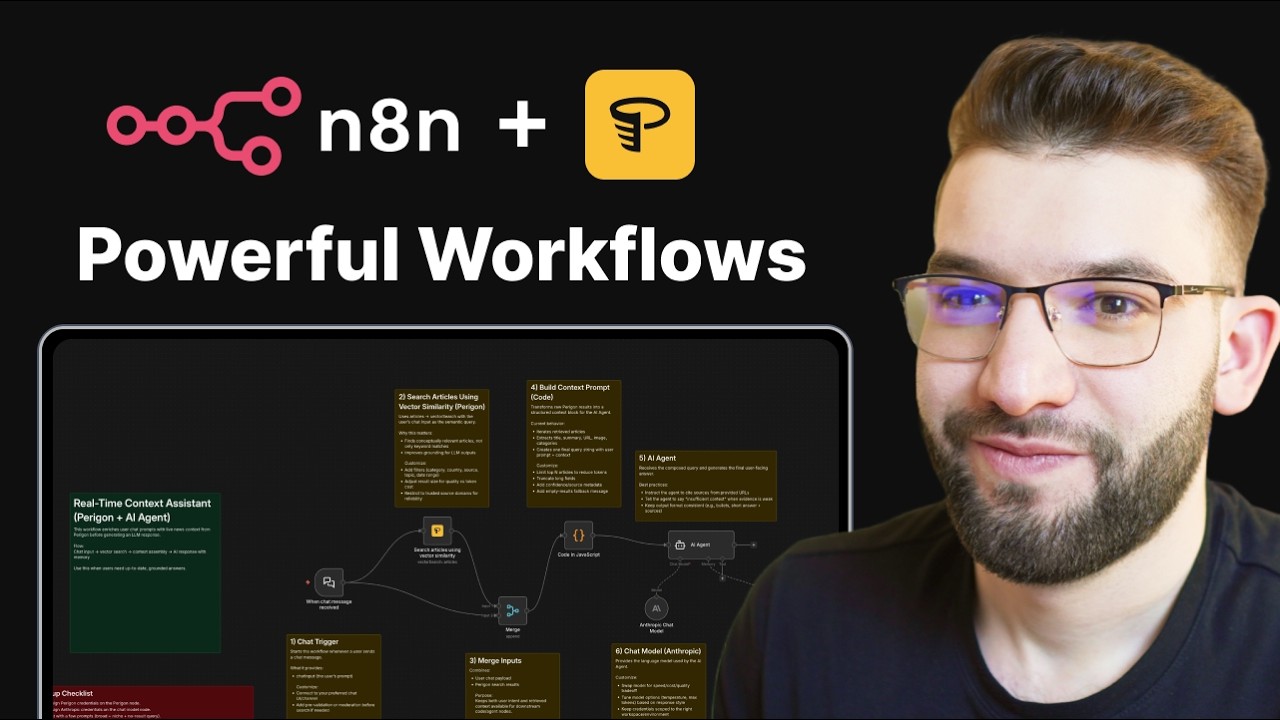 Build Powerful AI Workflows using N8N + Perigon