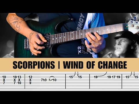 Scorpions - Wind Of Change Guitar Solo Lesson With Guitar Tab | Cover | Tutorial