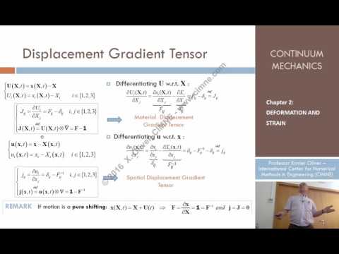 Continuum Mechanics - Ch 2 - Lecture 4 - Displacements