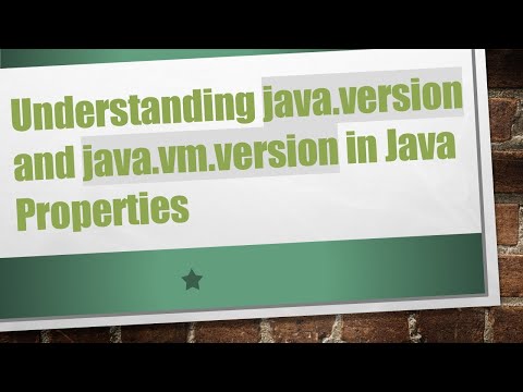 Understanding Java Version And Java Vm Version In Java Properties