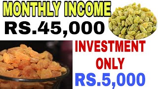 How To Start Kismis Packeging & Sealing Business | Investment Rs.5,000 & Monthly Income Rs.45,000