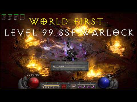 D2R - World First Level 99 SSF Warlock Showcase