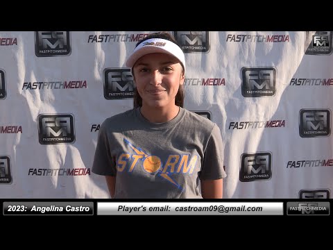 2023 Angelina Marie Castro Outfielder & 2nd Base Softball Player Skills Video California Storm