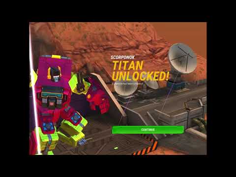 New Transformers: Earth Wars Titan SCORPONOK in Action!