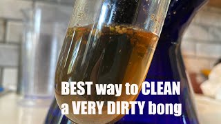 HOW TO CLEAN A VERY DIRTY BONG | Satisfying Cleaning | CANNABIS 101 | Ep. 10 |