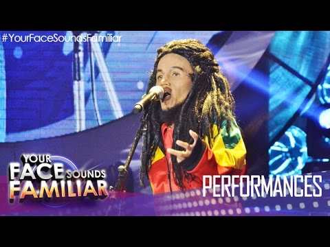 Your Face Sounds Familiar: KZ Tandingan as Bob Marley - "Waiting In Vain"