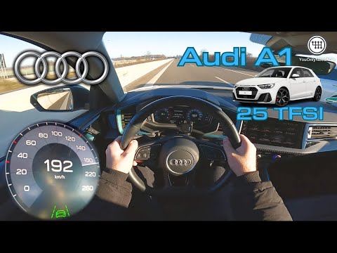 Audi A1 25 TFSI (95Hp) Top Speed Drive on the German Autobahn