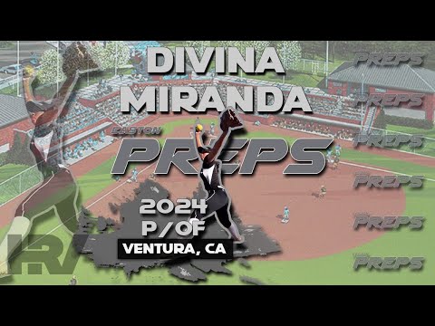 2024 Divina Miranda Pitcher and Outfield, Softball Skills Video - Easton Preps