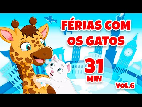 Férias com os gatos Vol. 6 - Giramille 31 min | Desenho Animado Musical