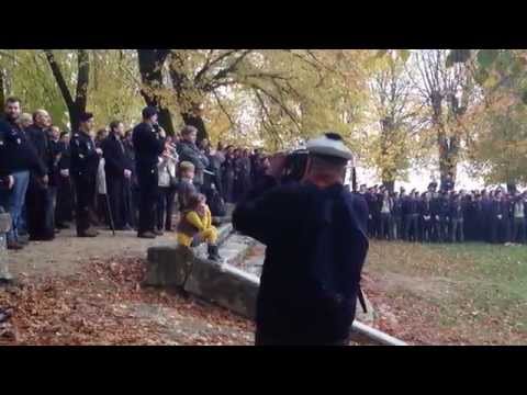 Vézelay Scouts d'Europe 2015 – Rassemblement final avec trompes de chasse