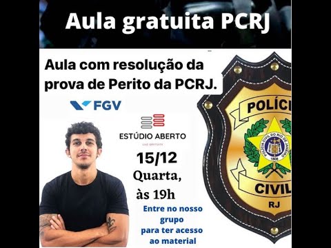 Resolução Prova Perito PCRJ. Rumo à PCRJ.