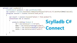 Download the video "Connect to ScyllaDB NoSQL Database from C# windows application | Install ScyallDB using Docker"