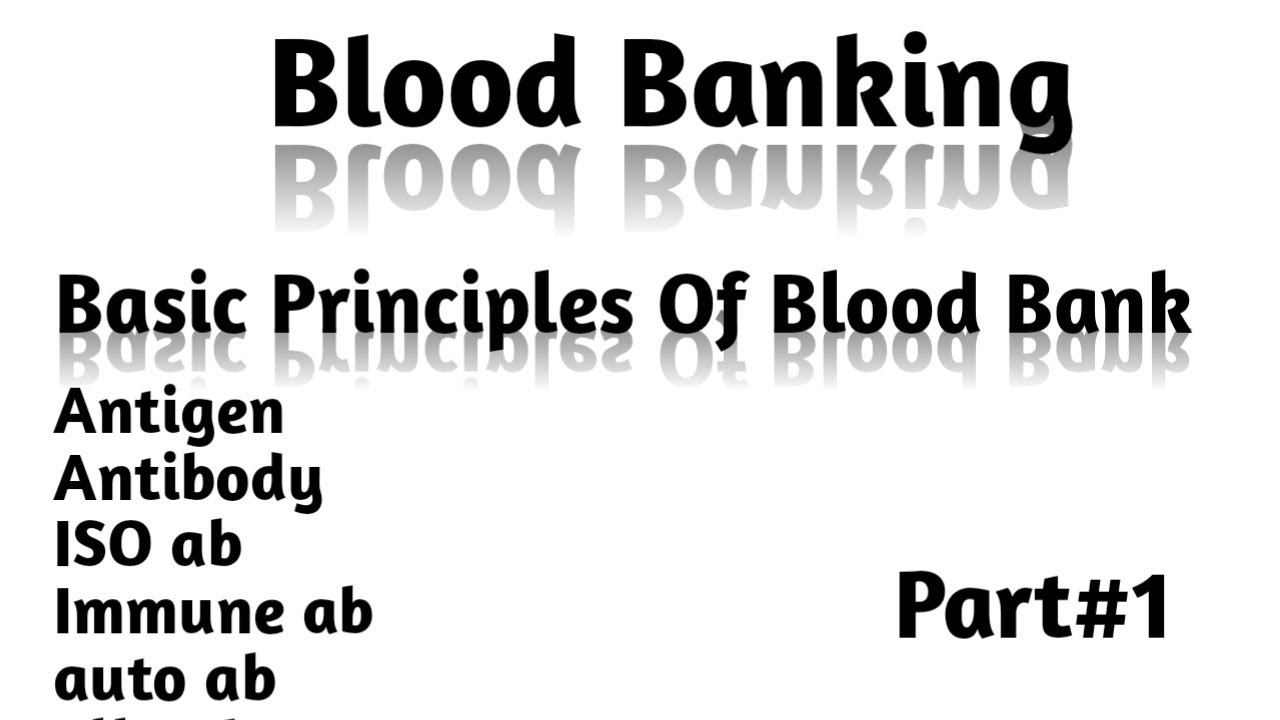 What is the SOP in the blood bank? Tipseri