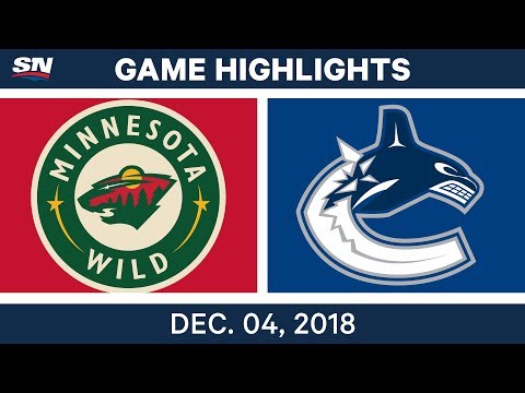 NHL Highlights | Wild vs. Canucks - Dec 4, 2018