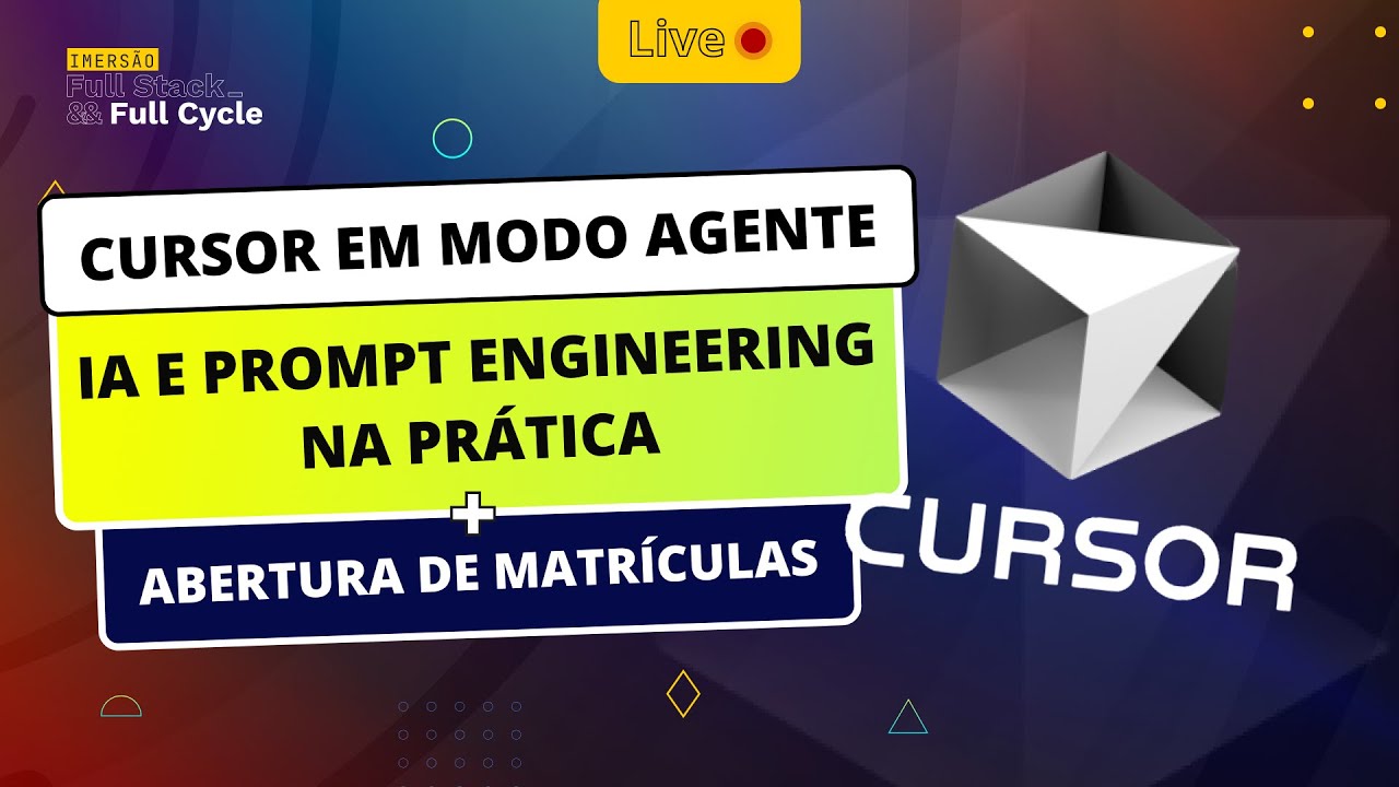 Cursor em Modo Agente: IA e Prompt Engineering na Prática + Abertura de matriculas