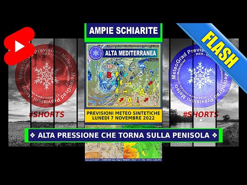 Schiarite con il Ritorno dell'Alta Pressione · METEO #Shorts