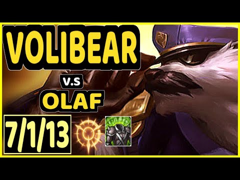 XIOH (VOLIBEAR) vs OLAF - 7/1/13 KDA TOP GAMEPLAY - EUW Ranked GRANDMASTER