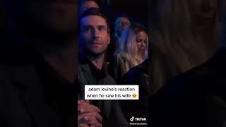 adam Levine&#39;s reaction when he saw his wife
