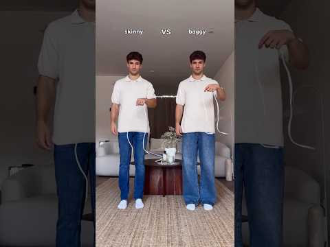 Skinny Vs baggy jeans outfits ideas fashion #baggyjeans #fashion #fashionstyle
