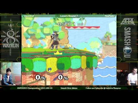 APEX 2013   SSBM L7   SilentWolf VS PewPewU