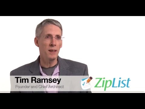 ZipList - Customer Success Story (Tim Ramsey - Founder and Chief Architect)