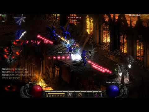 Diablo II : Ressurected Hammerdin Endgame gear solo P8 Chaos Sanctuary less than three NO COMMENTARY