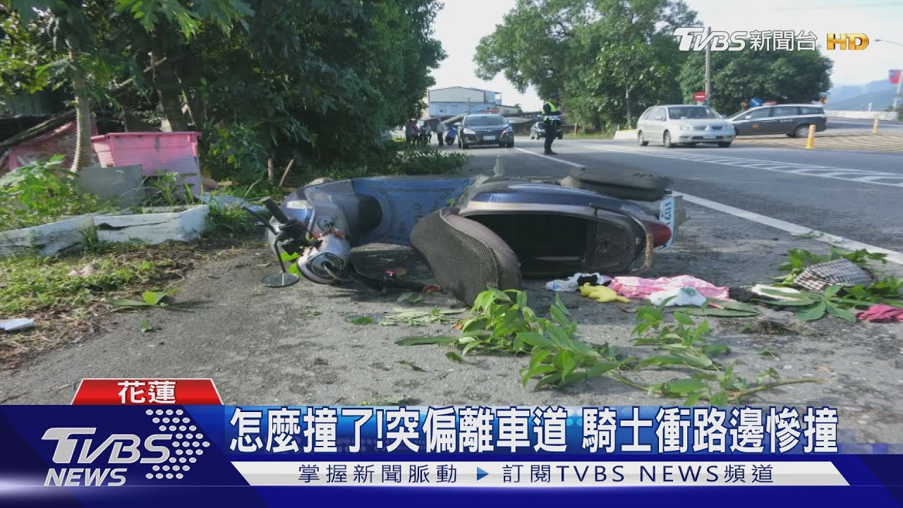 砰!騎車出門看醫生 婦自撞路樹頭重創亡