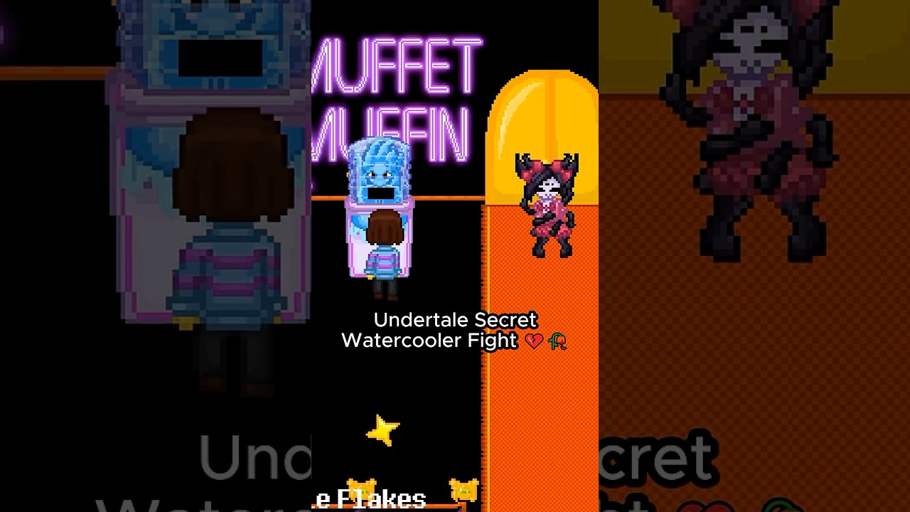 Secret Watercooler Fight in Undertale #undertale #deltarune #gaming