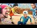 Robot Doll is ALIVE! Garry's Mod SQUID GAME + Tik Tok Face Filter Gaming (FGTeeV 5 Games in 1)