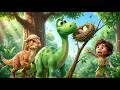 Good Dinosaur SAVE THE BABY BIRD NEST 🪺 Dino Friends Protect Tiny Eggs Good Dinosaur Toons
