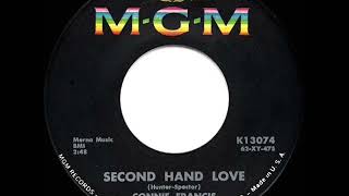 1962 HITS ARCHIVE: Second Hand Love - Connie Francis (hit 45 single version)