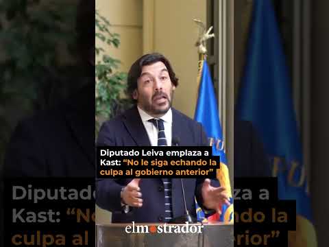 Diputado Leiva (PS)  emplaza a Kast: “No le siga echando la culpa al gobierno anterior”